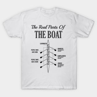 Anatomy of a Boat - T-Shirt, Shirt and Gift for Rowers T-Shirt